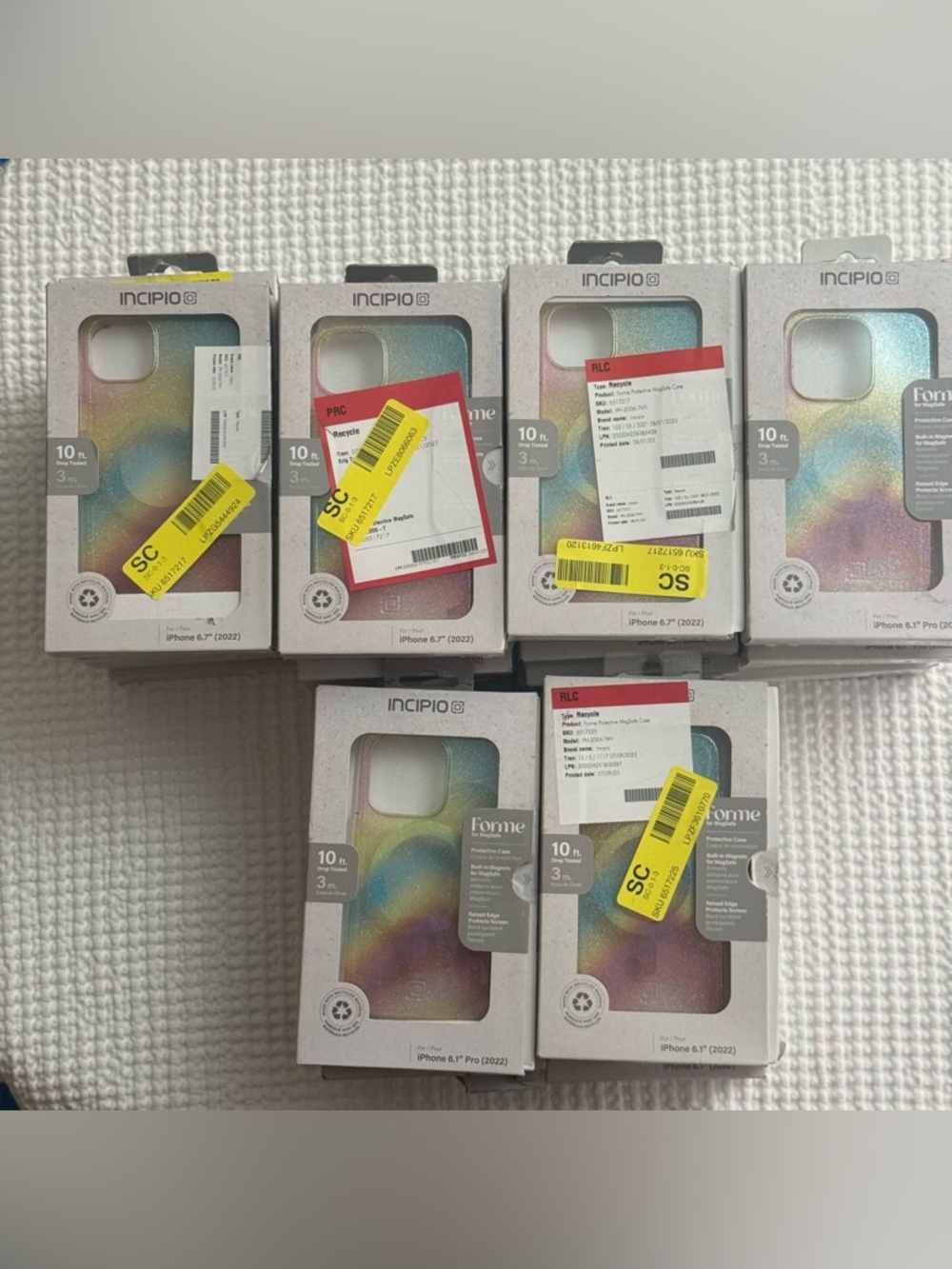 LOT OF 34 NEW INCIPIO CASES FOR IPHONE 14, 14 Pro,14 Pro Max,14 Plus OPEN BOX